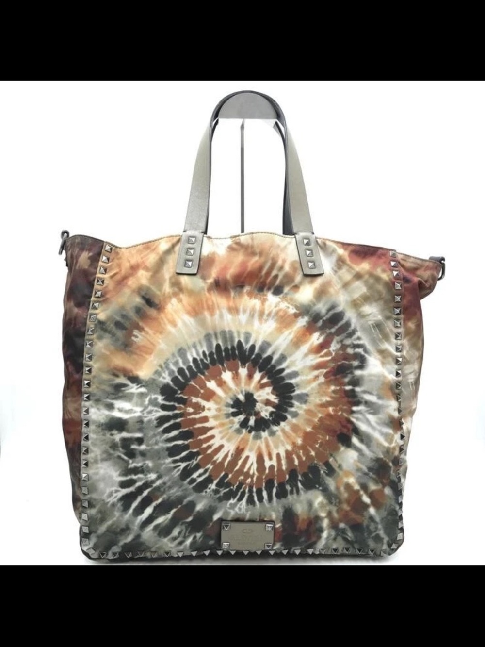 Valentino Garavani Spiral Tie-Dye Tote - Brown, Black, Cream